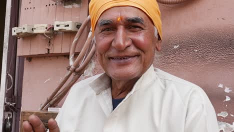 Indien-Senior-woman-echte-Menschen-Porträt