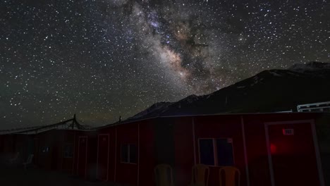 4k,-timelapse, The-Milky-Way-galaxy-moving-over-mountains-at-Pangong-Lake-in-Ladakh,-North-India.