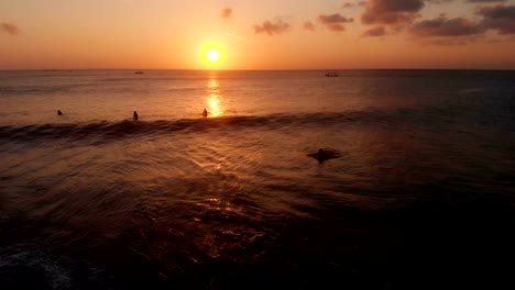 4K-abejón-secuencias-oro-indio-océano-Bali-Uluwatu-Playa-Sunset