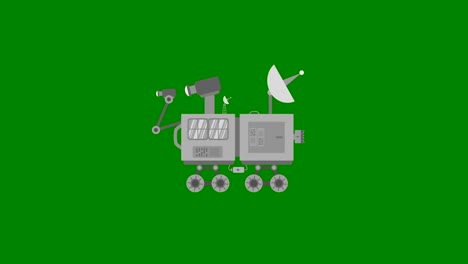 Rover-de-espacio-en-una-pantalla-verde