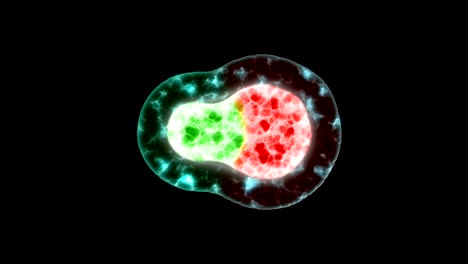 Zellen-unter-dem-Mikroskop-der-Impfstoff-zerstört-das-Virus-Gegenmittel