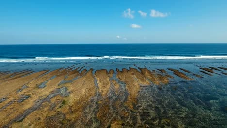 Wasser-Oberfläche-Luftbild.-Bali