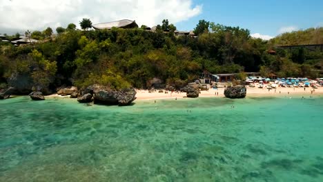 Aerial-view-beautiful-beach