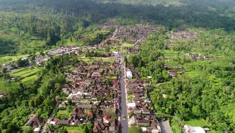 Luftaufnahme-von-Drohne-4k-Kamera-der-Besakih-Tempel,-größte-hindu-Tempel-auf-der-Insel-Bali-in-Indonesien