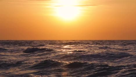 Beautiful-sunrise-over-the-sea-water-video