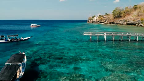 4K-Drone-Footage-of-Menjangan-Island-Shore-Bali-Crystal-Clear-Water