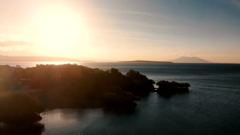 4K-Drone-Footage-of-Sunset-in-West-Bali-National-Park-Menjangan