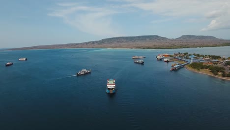 Sea-passenger-ferry-port,-Gilimanuk.-Bali,Indonesia