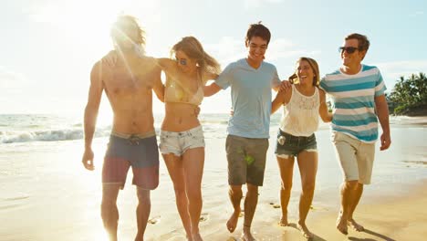 Friends-on-the-Beach-at-Sunset