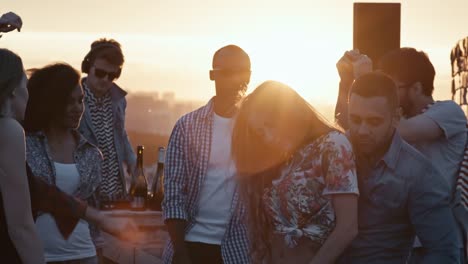 Sexy-Couple-Dancing-at-Rooftop-Party