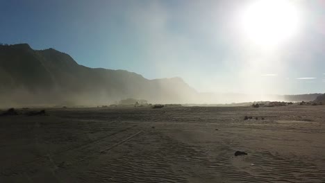 Mountain-Bromo-crater,-East-Java-Indonesia,-Taken-from-drone