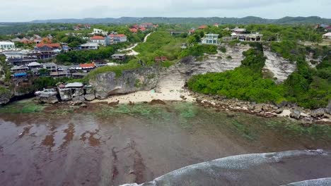 Aerial-view-on-the-beach-and-coast