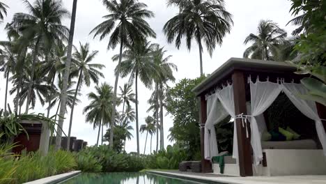 Ein-Blick-auf-das-Gebiet-des-tropischen-Resort-mit-Pool-Palmen