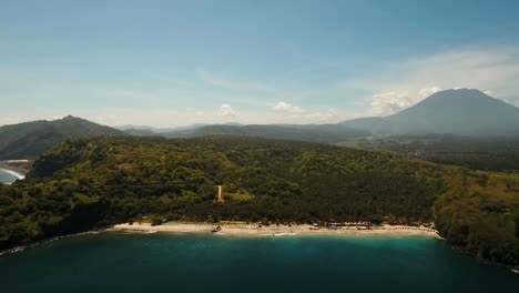 Aerial-view-beautiful-beach.-Bali,Indonesia