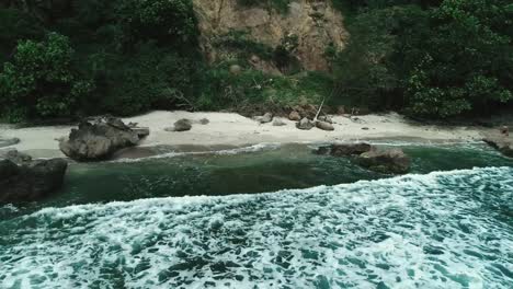 Aerial-footage-silent-Nampu-beach