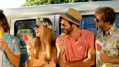 Group-of-hipster-friends-eating-ice-cream