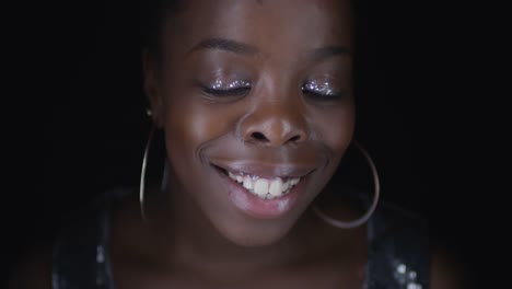 Happy-Black-Woman-Posing-for-Camera