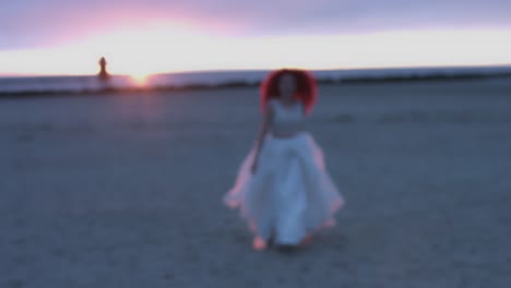 4k-Shot-of-a-Redhead-Bride-on-the-Beach