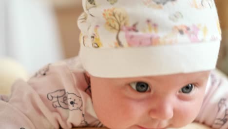 The-look-of-the-baby-in-the-camera-close-up-shot