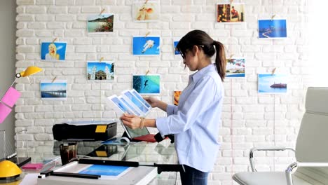 Portrait-Of-Happy-Confident-Woman-Girl-Working-As-Artist