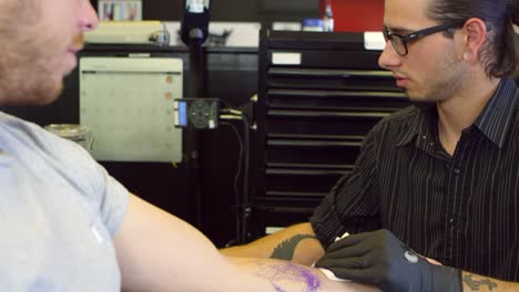 Close-Up-Of-Man-Having-Tattoo-In-Parlor-Shot-On-R3D