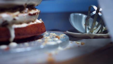 4K-Close-up-of-Cake-and-Kitchen-Tools