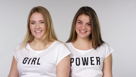 girls-show-girl-power-on-their-shirts