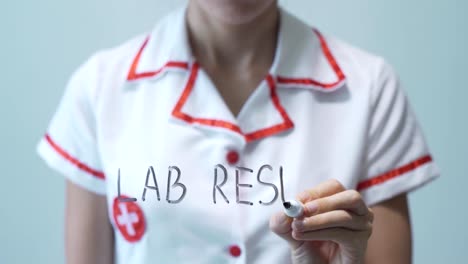 LAB-RESULTS,-Female-doctor-writing-on-transparent-screen