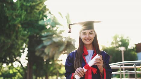 Young-female-student-graduating-from-university