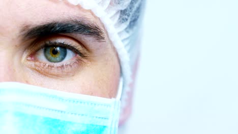 Portrait-of-a-physician-or-surgeon-who-looks-proud-room,-happy-and-smiling-for-his-work-in-the-clinic-or-hospital.