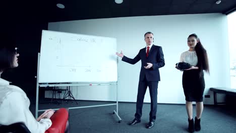 Businessman-says-showing-charts-on-a-whiteboard