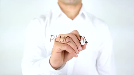 Plug-in,-Man-Writing-on-Glass