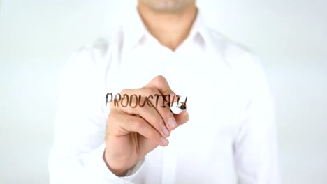 Productivity,-Man-Writing-on-Glass