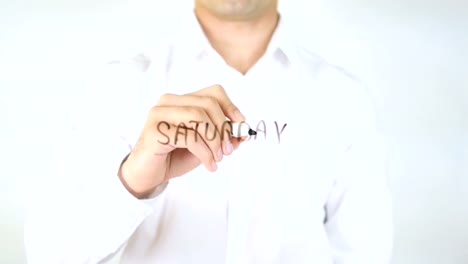 Saturday,-Man-Writing-on-Glass