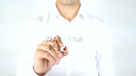 Send-Your-Resume,-Man-Writing-on-Glass