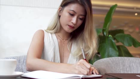 Asiatische-Studentin,-die-englische-Sprache-zu-lernen