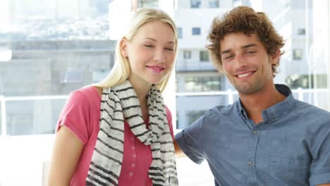 Attractive-colleagues-posing-together