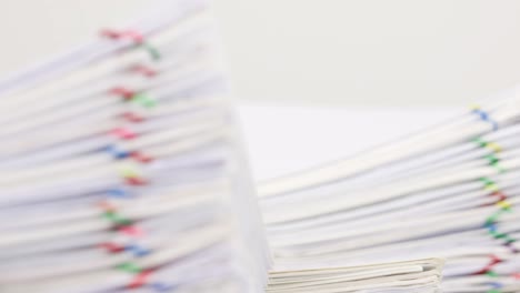 Paperwork-have-blur-document-as-foreground-and-background-time-lapse