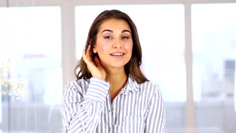 Woman-Listening-Information-with-Care-in-Office