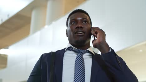 African-American-Manager-Speaking-on-Cell-Phone