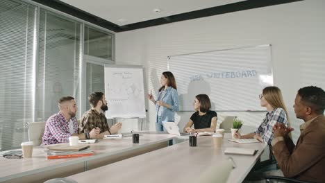 Joven-empresaria-a-presentación-de-estrategia-de-la-empresa