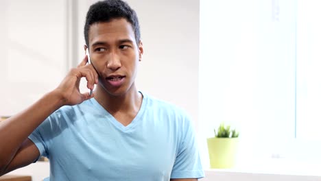 Phone-Talk,-Young-Black-Man-Attending-Call