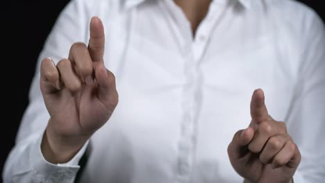 Unrecognizable-Woman-Making-Multi-Touch-Gestures