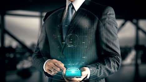 Businessman-with-Web-Advertising-hologram-concept