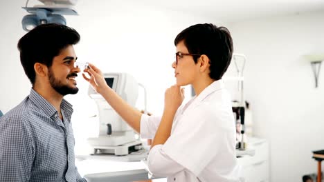 Girl-woman-in-ophthalmology-clinic-for-diopter-detection