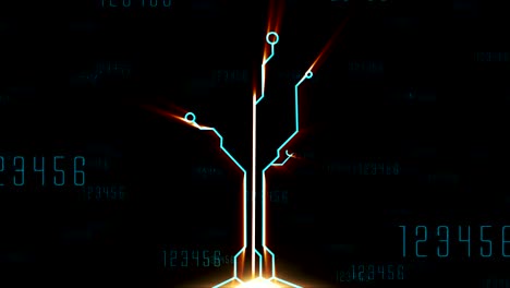 Tree-Shaped--Circuit-Board-Animation