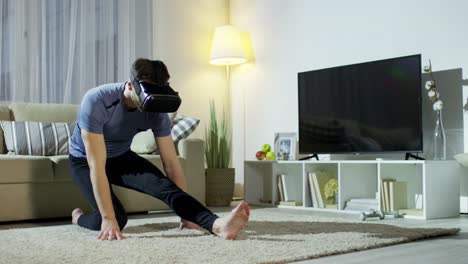 Estiramiento-con-realidad-Virtual-gafas