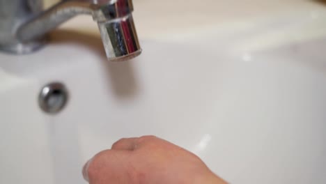 The-child-carefully-washed-his-hands-with-soap-close-up