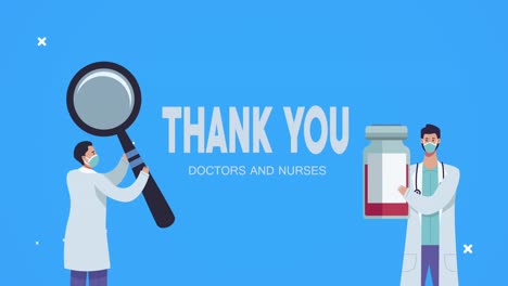 thank-you-doctors-and-nurses-lettering-with-magnifying-glass-and-vaccine-vials