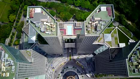 Aerial-view-top-down-of-Suntec-City-and-Fountain-of-wealth.